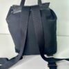 Mochila de piel con tela
