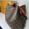 Bolsa bucket cruzada de piel